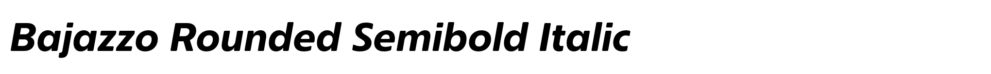 Bajazzo Rounded Semibold Italic image